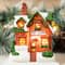 Glitzhome® 6" Lighted House Stocking Holder Set